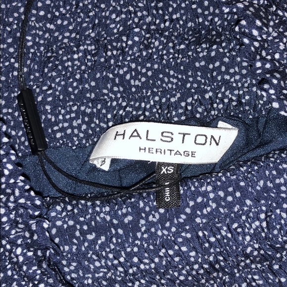 Halston Heritage Blue/White Polka Dot Skirt - Picture 2 of 3